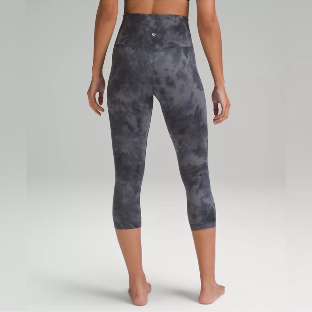 Lululemon Align High-Rise Crop 21” Diamond Dye Pitch Grey Graphite Grey 10